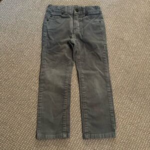 Janie and Jack 4 Grey Corduroys